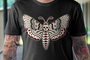 Death Head Moth Design, an Education Illustration by BAD TASTE (Thumbnail 1 of 4)