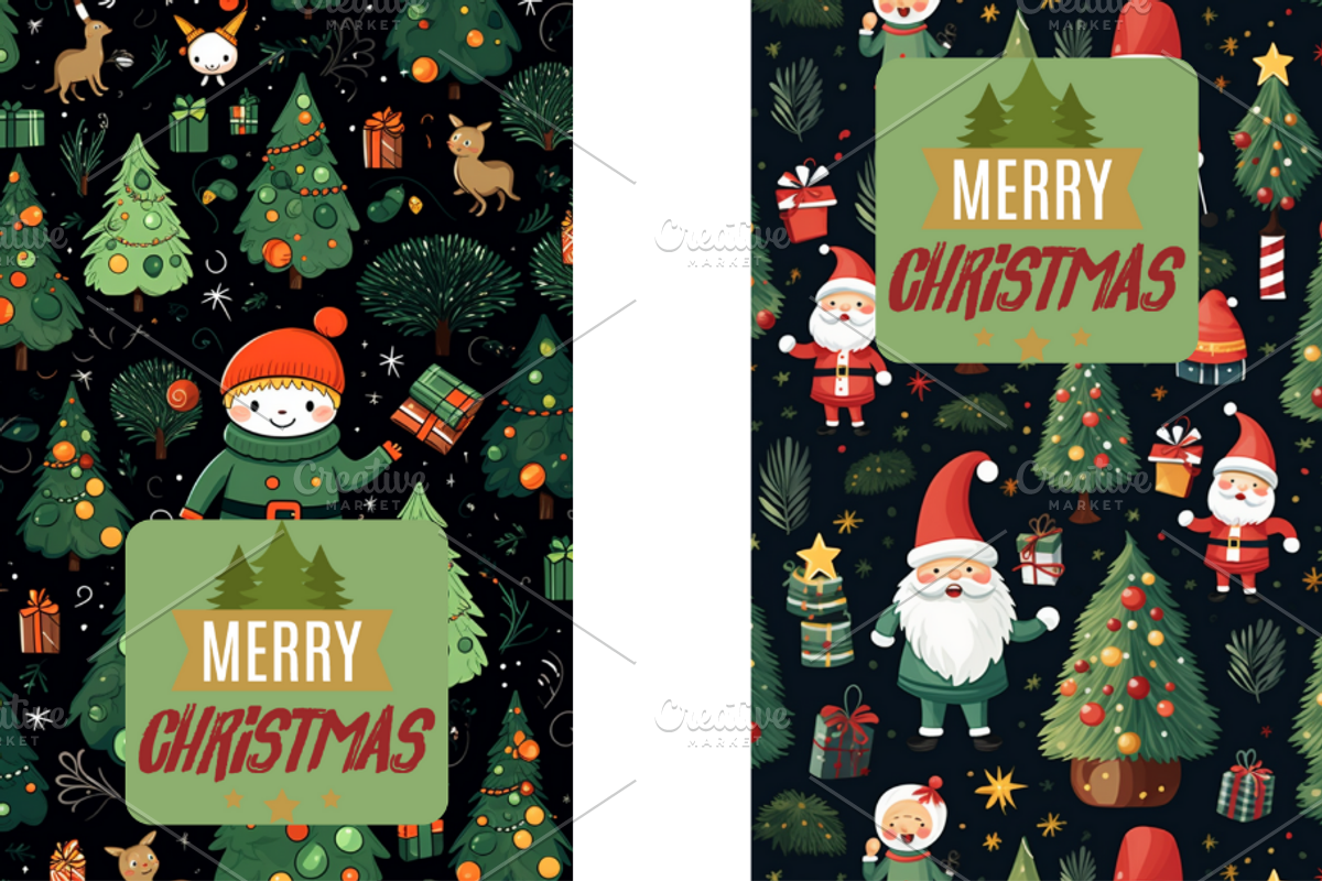 Christmas Card Design Bundle 10, a Card Template by Jay Major Designs (Photo 5 of 10)