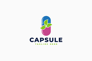 Herbal Capsule Logo, a Branding & Logo Template by Zeer Graphic