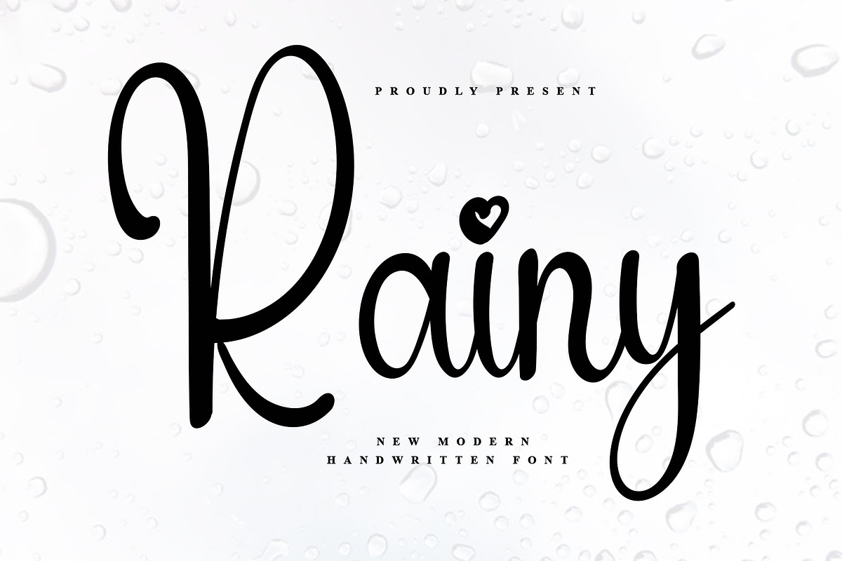 Rainy, a Handwritten Font by InermediaSTUDIO (Photo 1 of 7)