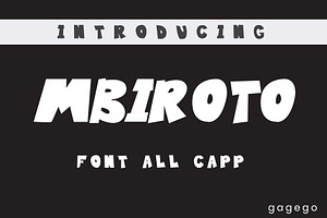 Mbiroto font allcaps