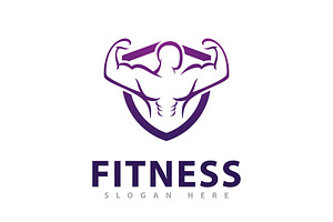 Gym Logo Design Template, Fitness, a Branding & Logo Template by T.Vooka