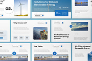White Renewable Energy Google Slide, a Presentation Template by graphicook (Thumbnail 1 of 8)
