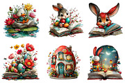 whimsical easter storybook bundle, an Illustration by CreationArt (Thumbnail 3 of 6)