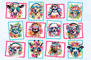 Chill Summer Animals Bundle, an Animal Illustration by Whimsy & Wishes (Thumbnail 4 of 6)
