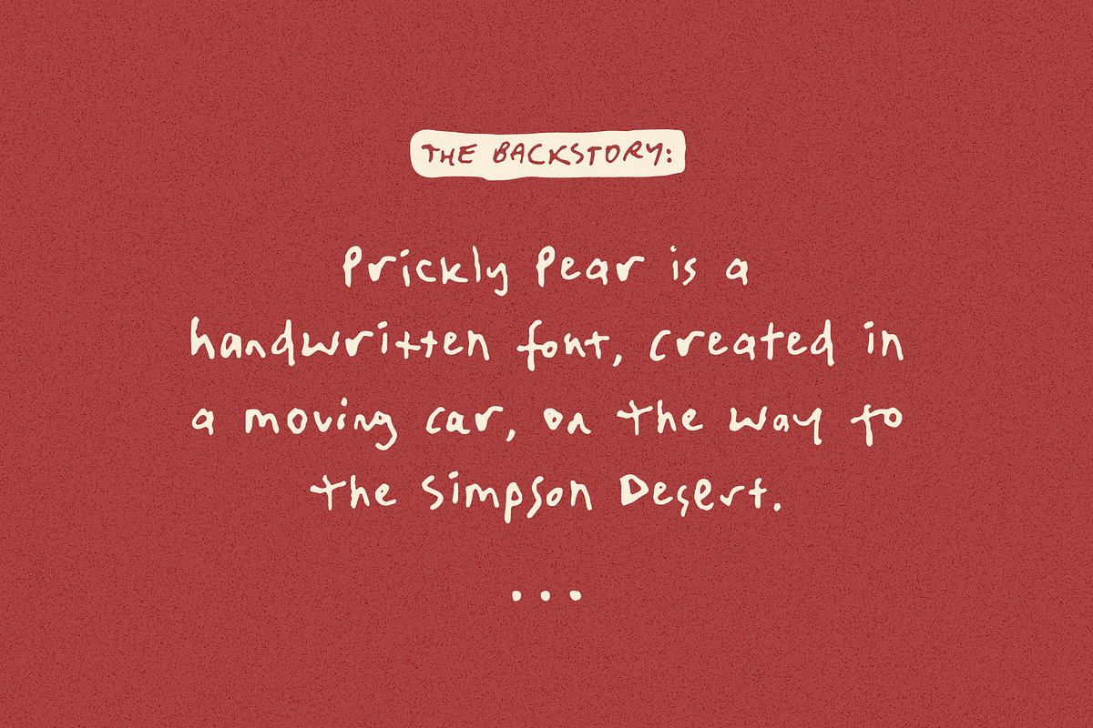 Prickly Pear Desert Handwriting Font, a Handwritten Font by TYPEHEIST (Photo 2 of 11)