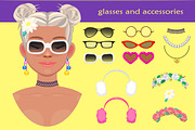 Girl avatar creator (PS), a Person Illustration by Mandarinkas art (Thumbnail 7 of 9)