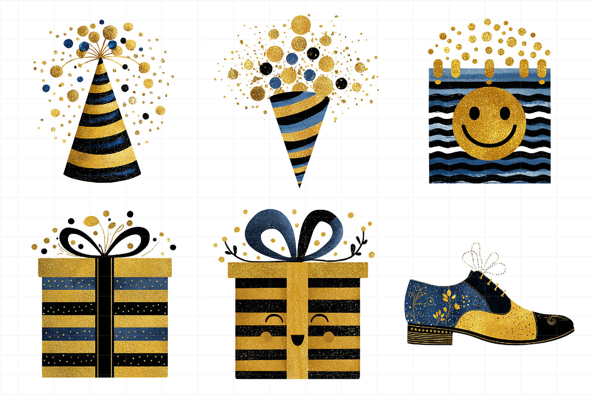 Cute New Year Clipart, an Illustration by Daily.Designs (Photo 3 of 5)