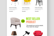 Interior Furniture Agency Landing Pa, an UI Kit Template by CreativeShaper (Thumbnail 4 of 6)