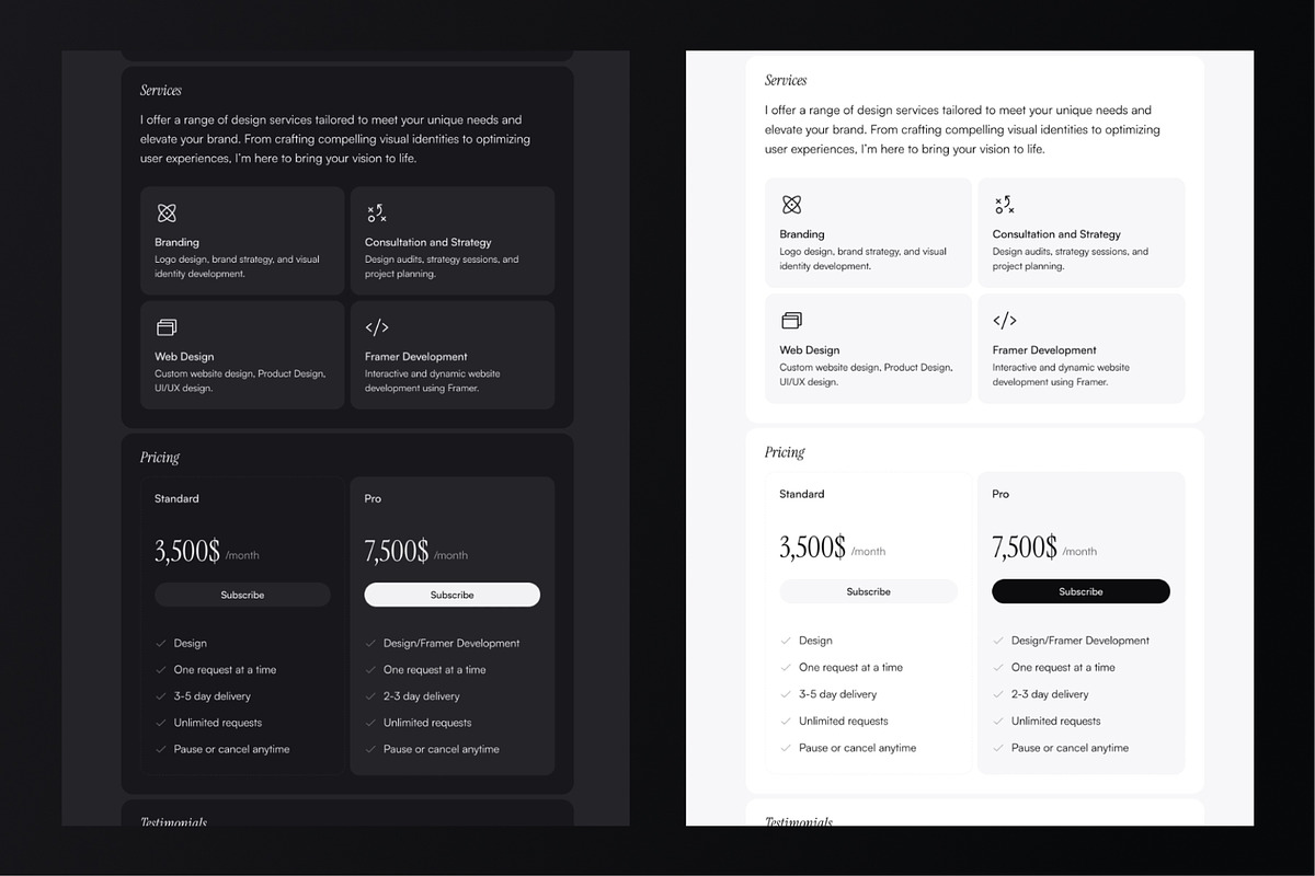 Subscribfy — Framer Template, a Landing Page Template by Slava Burian (Photo 2 of 4)
