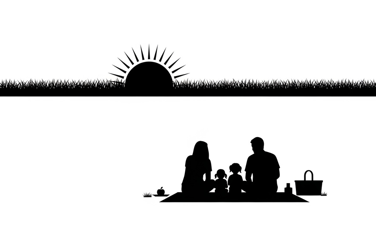 Charming summer picnic family, a Seasonal Illustration by Amazin_art (Photo 14 of 23)