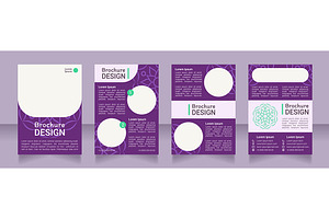 Purple Boho Ornamental Brochure