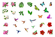 Tropical Oil Motives - PNG Files Set, an Object Illustration by Kseniya-Omega (Thumbnail 7 of 9)