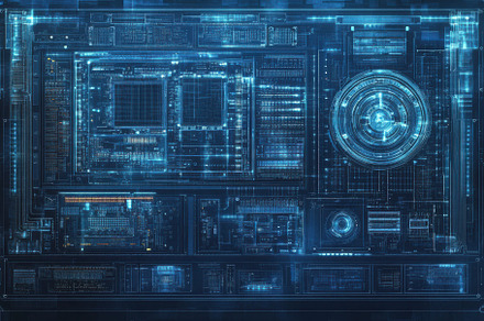 Futuristic Technology Interface Digi, a Background Photo by Pixeness