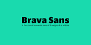 Brava Sans, a Sans Serif Font by Rafael Jordan (Thumbnail 1 of 5)