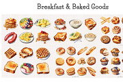 Food Clipart Mega Bundle, a Food Illustration by PaintPixelCo (Thumbnail 17 of 19)