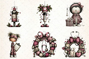 Whimsical Nurse Christmas Clipart, an Illustration by DreamCafeArt (Thumbnail 4 of 8)