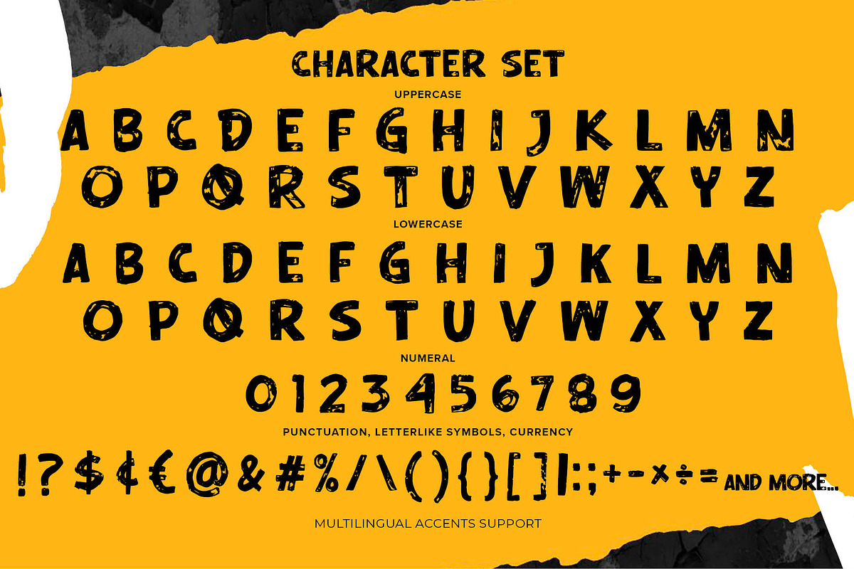 Chaotic Sans – Distressed Display, a Sans Serif Font by Almarkhatype (Photo 4 of 8)