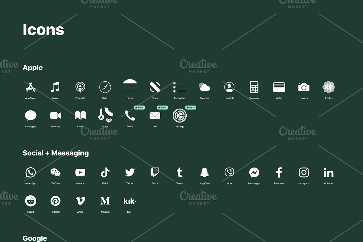 iOS 14 Luxury iPhone App Icons • G, an Icon by Homescreen Pro (Photo 5 of 6)