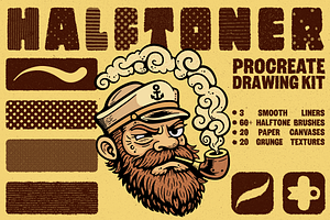 Halftoner Procreate Brushset