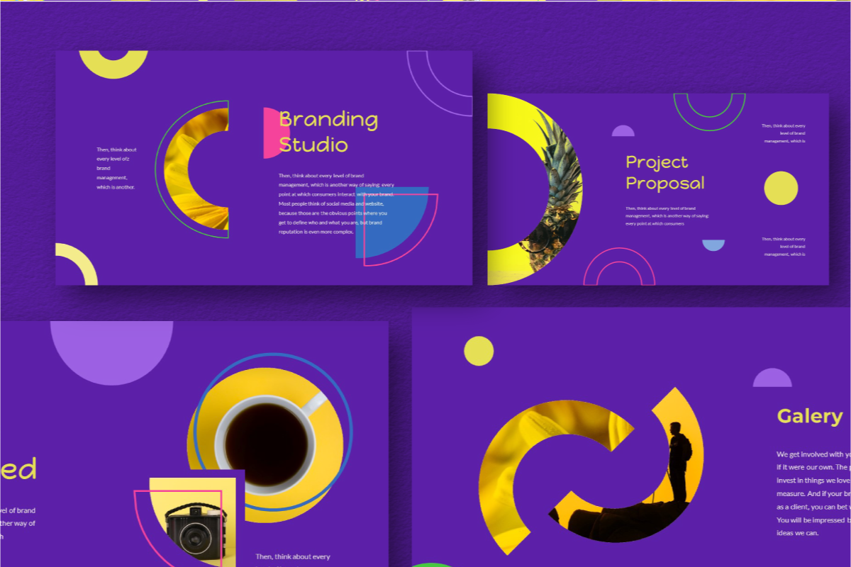 Circle Brand Powerpoint Template, a Presentation Template by Inkofert (Photo 2 of 7)