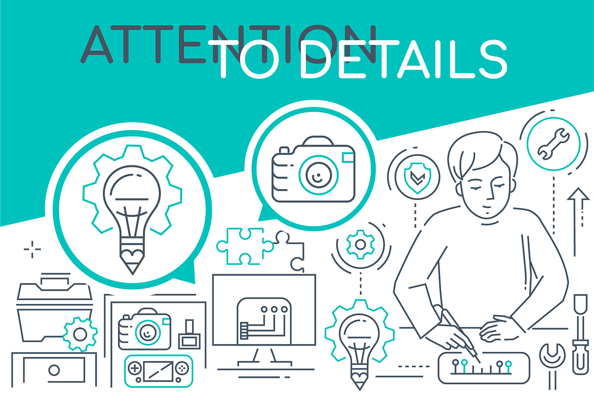 Services Line Illustrations Bundle, an iPhone Mockup by Boyko Pictures (Photo 6 of 15)