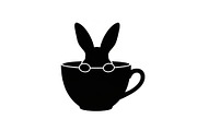 Cute Bunny Coffee Cup Vector Bundle, an Illustration by Designs_River (Thumbnail 9 of 49)