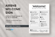 Airbnb Welcome Sign Template, a Templates & Theme by Snapybiz (Thumbnail 1 of 10)