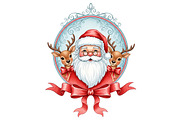 Santa Claus Frame Clipart, an Illustration by Designworld (Thumbnail 4 of 5)