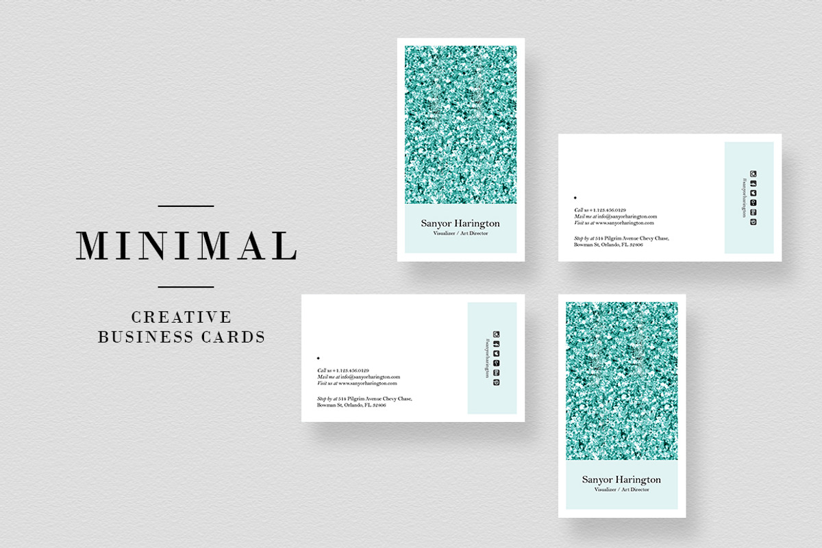 Minimal Creative Business Card, a Business Card Template by GraphicsEgg (Photo 1 of 3)