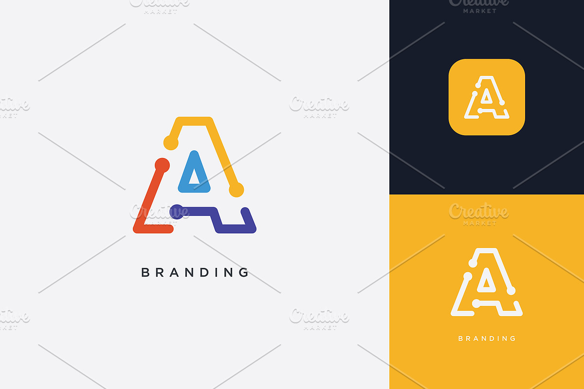 A Letter Brand Logo, a Branding & Logo Template by Intenseartisan