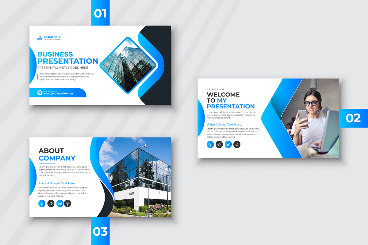 Corporate Powerpoint Template, a Presentation Template by pixelcreatx (Photo 1 of 3)