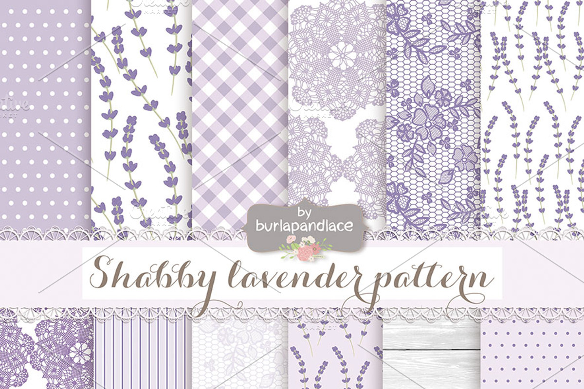 Shabby lavender pattern