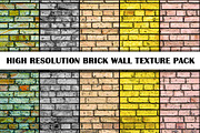 High resolution brick wall textures, a Texture Graphic by PhotoVector (Thumbnail 1 of 2)