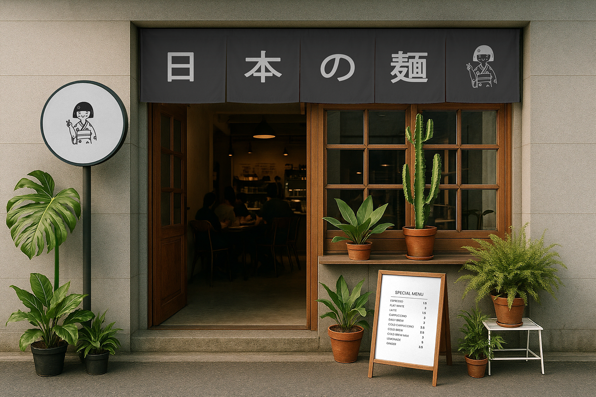 Japanese Cafe Storefront Mockup Sets, a Cups & Container Mockup by MockUpgrade (Photo 9 of 13)