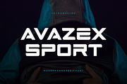 Avazex Sport - Font, a Sans Serif Font by artchiles_design (Thumbnail 1 of 5)