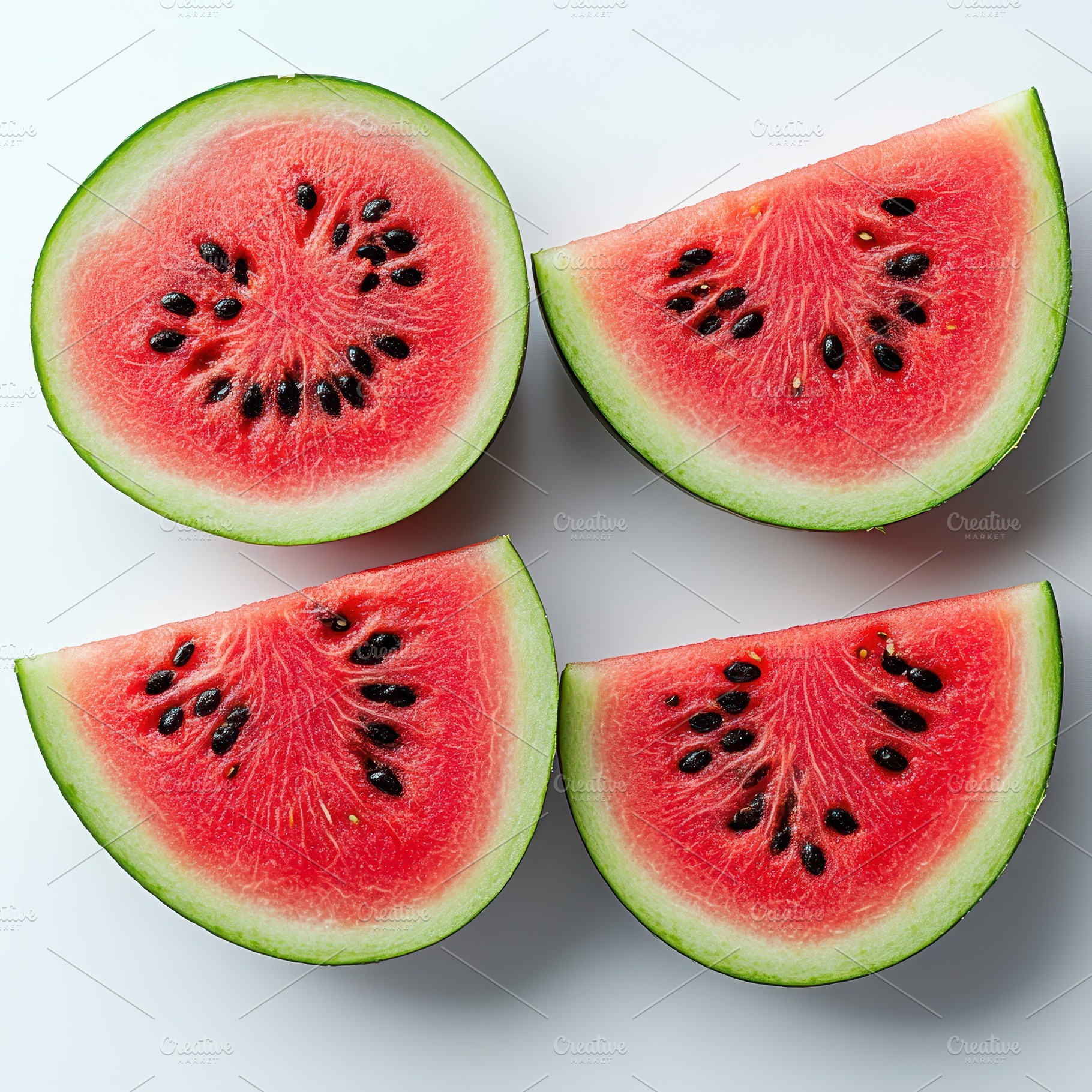 Juicy Watermelon Slices Summer Refre, a Food & Drink Photo by Pixeness Studio