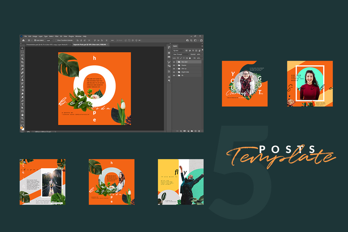 Nature Inspired Instagram Posts preview 5