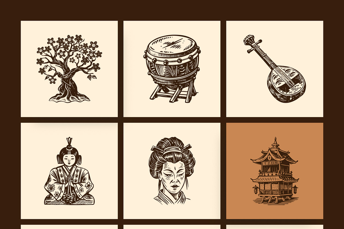 Vintage Cultures and Civilization, a Person Illustration by Creative Stall (Photo 12 of 33)
