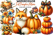 Fall Pumpkin Clipart PNG Autumn, an Illustration by DreamArtGraphic (Thumbnail 1 of 5)