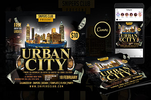 Urban City Flyer Canva Template