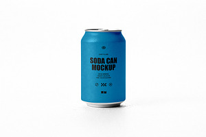 Isolated Soda Can Mockup, a Packaging Mockup by Design Squad