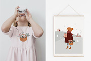 Nordic Winter Kids, a Decorative Illustration by Marish (Thumbnail 2 of 16)