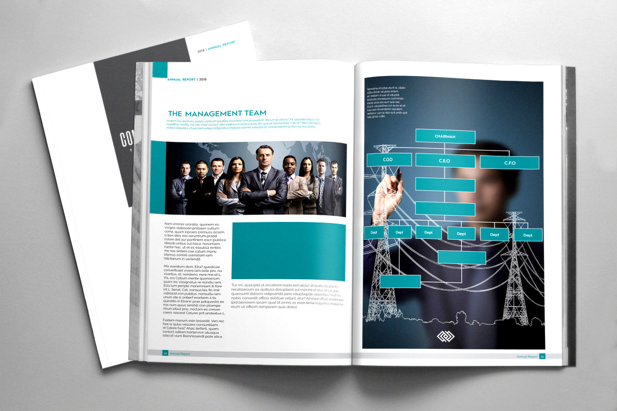 Annual Report Template, a Brochure Template by Machel Design (Photo 3 of 6)