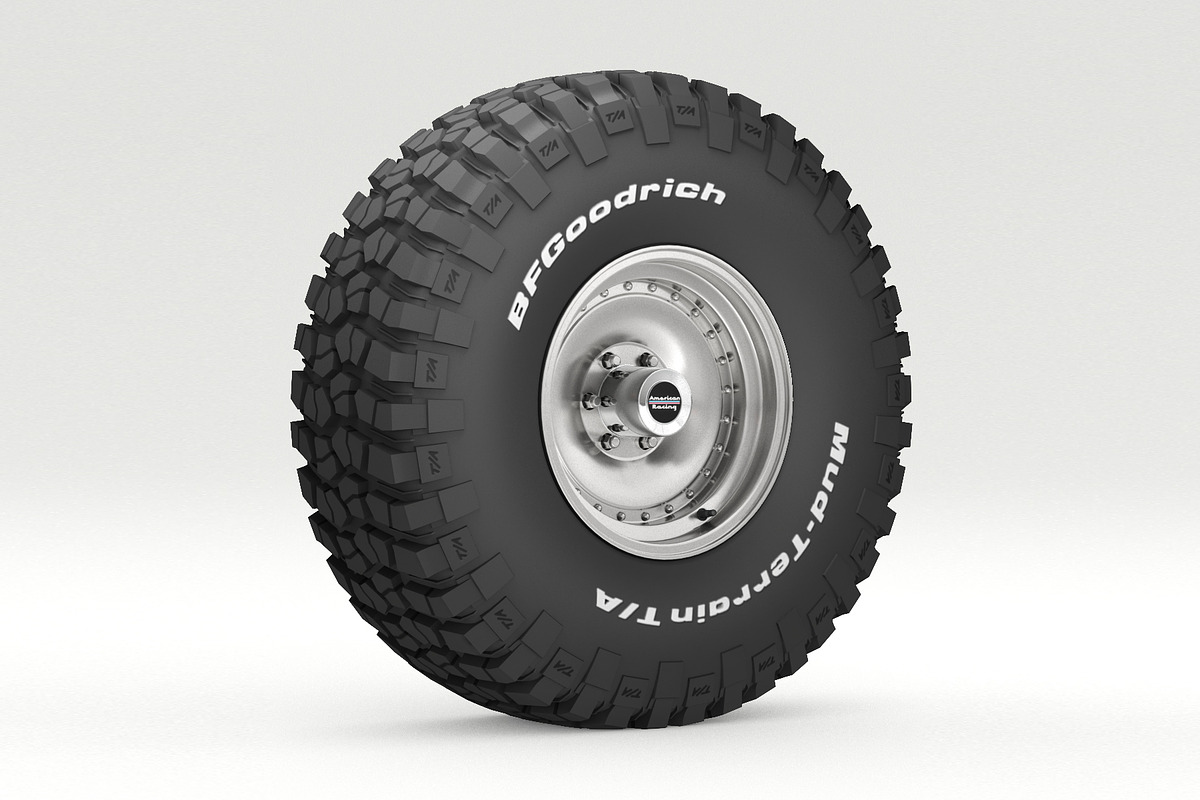 OFF ROAD WHEEL AND TIRE 6, a Cars & Vehicle 3D Model by NNAVAS 3D (Photo 1 of 12)