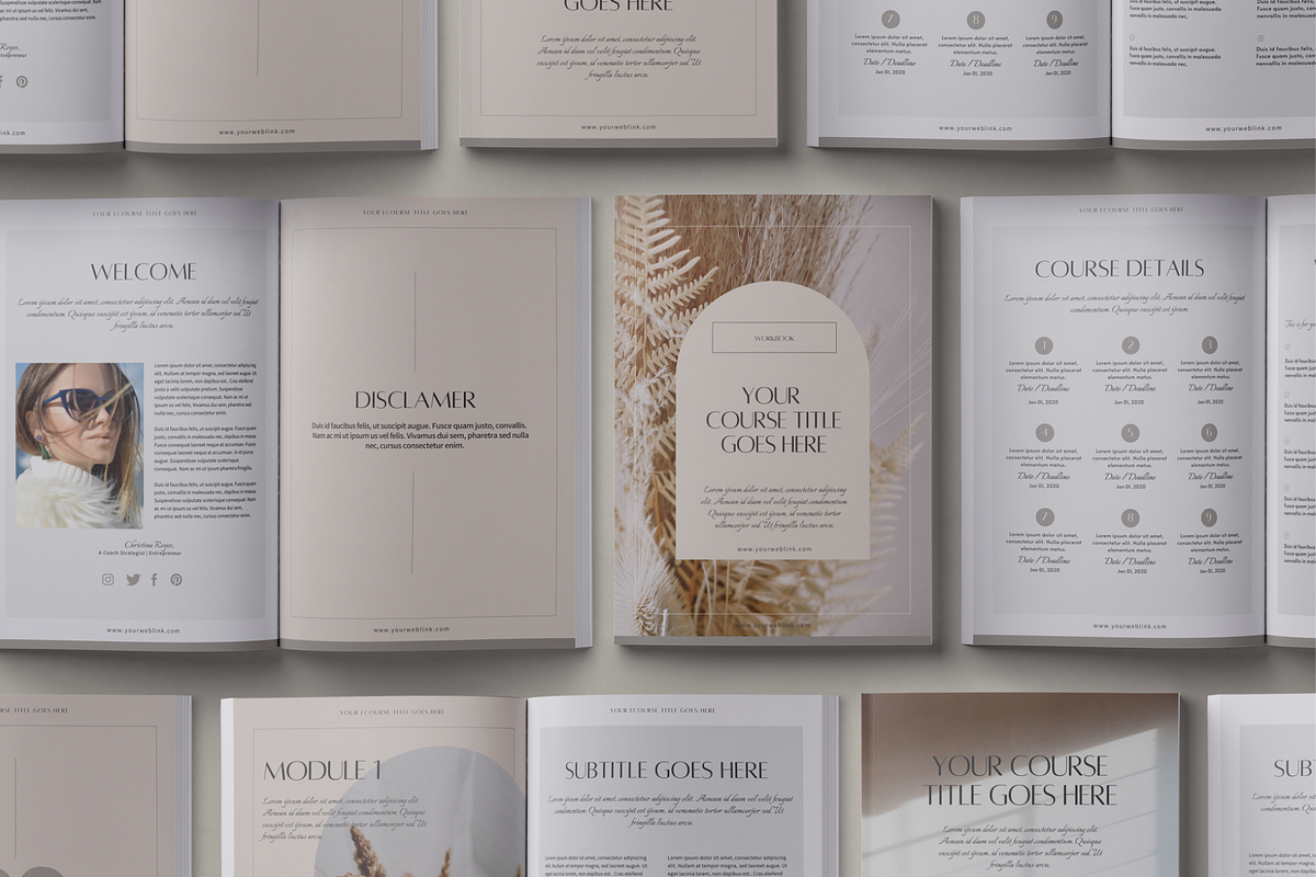 eCourse Workbook Creator CANVA, a Magazine Template by 3.14&Co (Photo 18 of 18)
