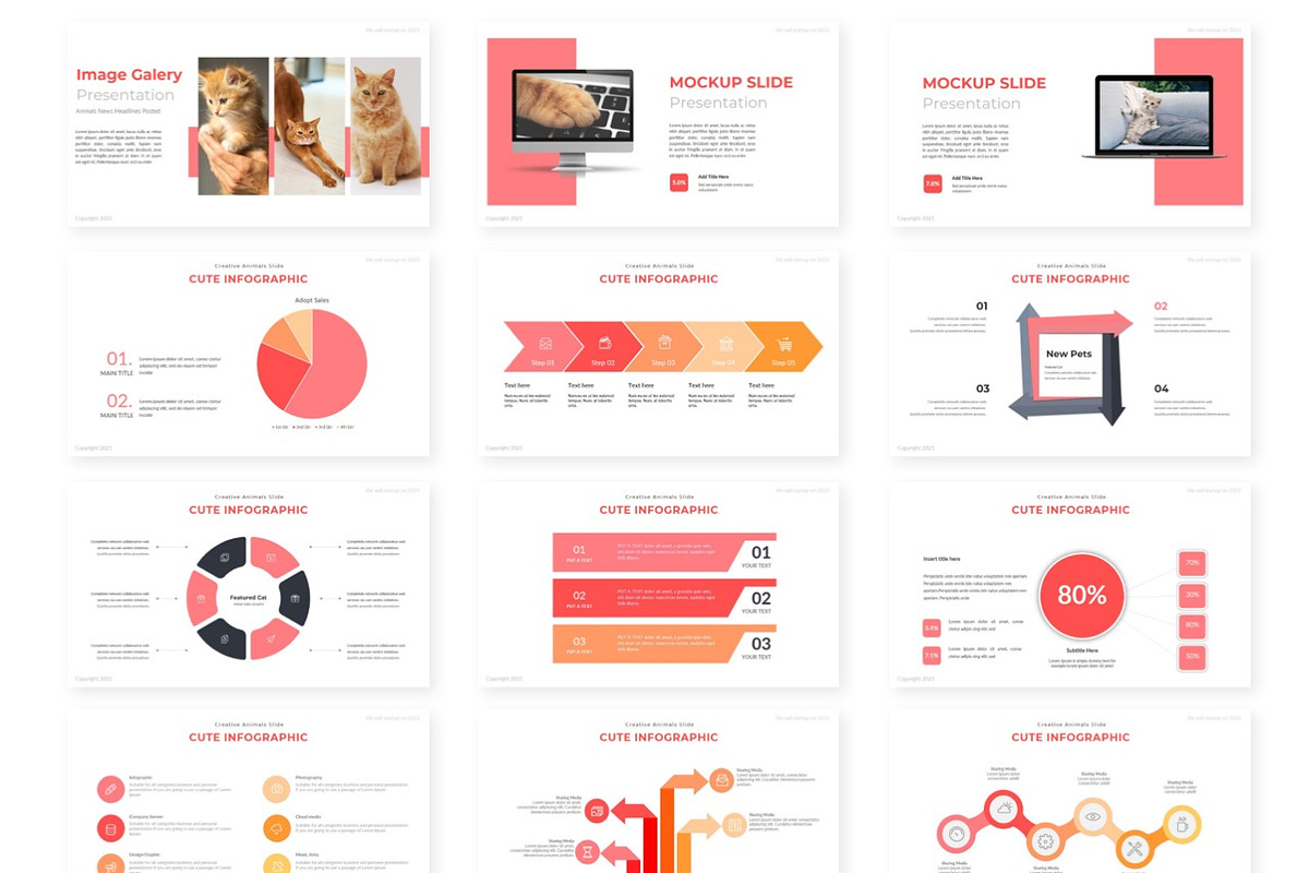 Cute Presentation Template, a Presentation Template by AQR Studio (Photo 3 of 4)