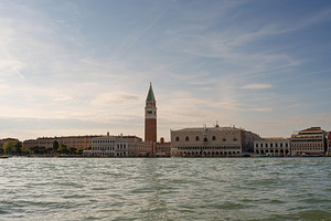 San Marco square in Venice seen from the sea, an Architecture Photo by Bepslabor