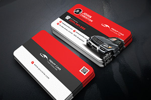 Rent A Car Business Card, a Business Card Template by GreenPixi