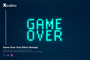 Retro Monitor Game Neon Text Effect, a Background Graphic by Xtrahive (Thumbnail 1 of 3)